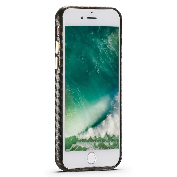 For iPhone SE 2022 / SE 2020 / 8 / 7 Carbon Fiber Leather Texture Kevlar Anti-fall Phone Protective Case