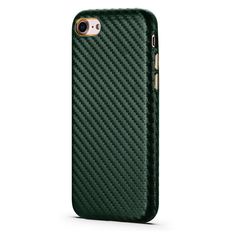 For iPhone SE 2022 / SE 2020 / 8 / 7 Carbon Fiber Leather Texture Kevlar Anti-fall Phone Protective Case