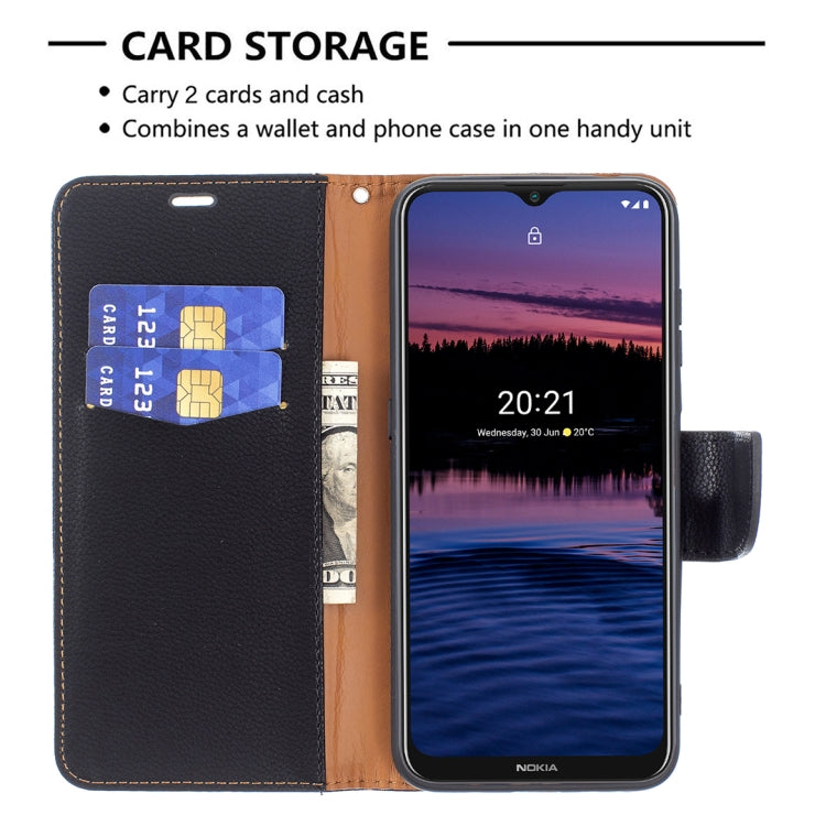 For Nokia G20 / G10 Litchi Texture Pure Color Horizontal Flip Leather Case with Holder & Card Slots & Wallet & Lanyard