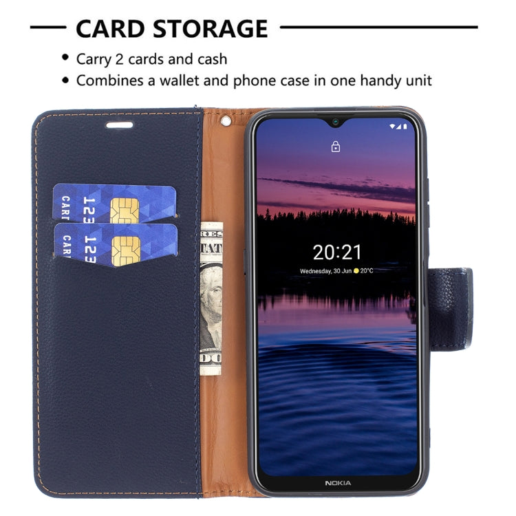For Nokia G20 / G10 Litchi Texture Pure Color Horizontal Flip Leather Case with Holder & Card Slots & Wallet & Lanyard