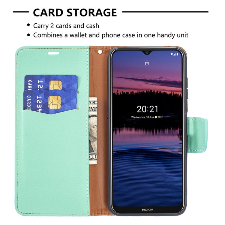 For Nokia G20 / G10 Litchi Texture Pure Color Horizontal Flip Leather Case with Holder & Card Slots & Wallet & Lanyard