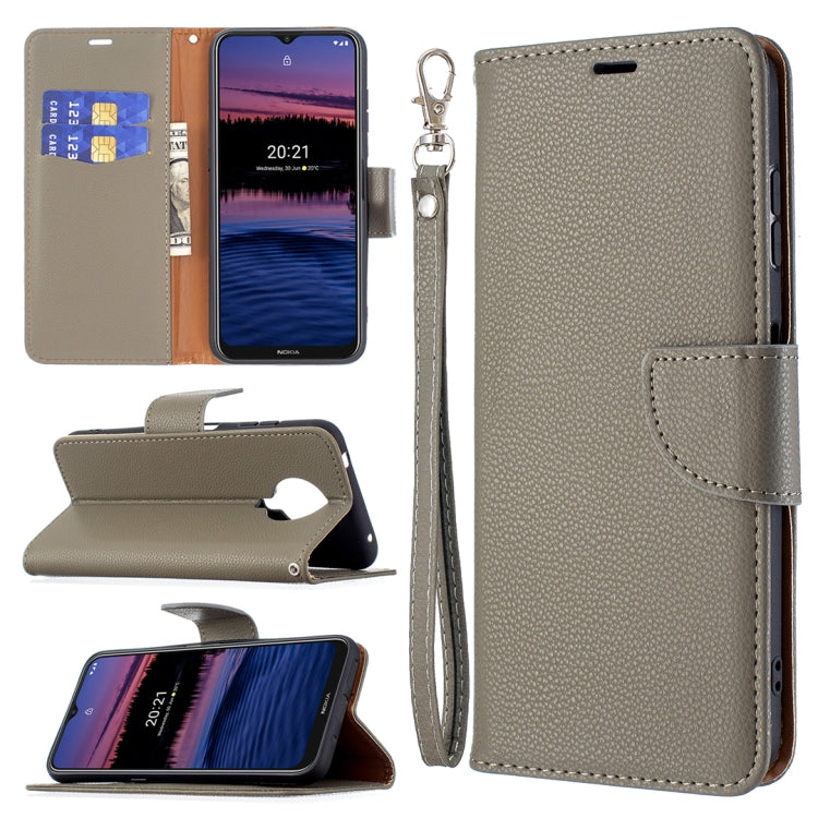 For Nokia G20 / G10 Litchi Texture Pure Color Horizontal Flip Leather Case with Holder & Card Slots & Wallet & Lanyard