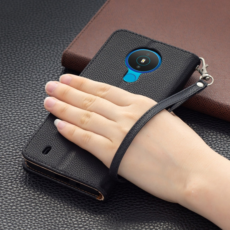 For Nokia 1.4 Litchi Texture Pure Color Horizontal Flip Leather Case with Holder & Card Slots & Wallet & Lanyard