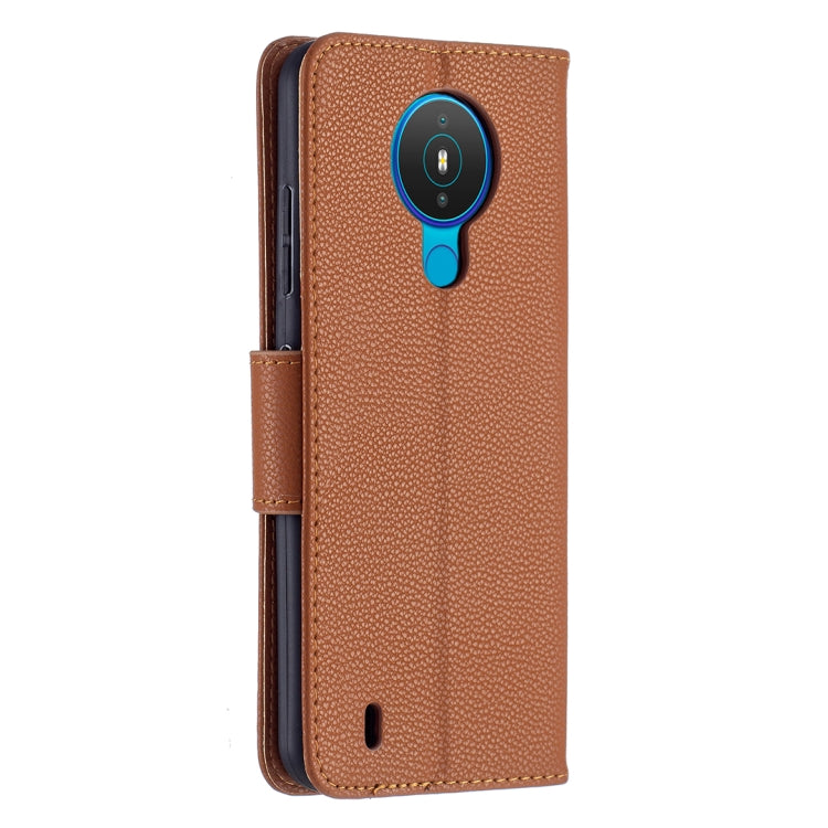 For Nokia 1.4 Litchi Texture Pure Color Horizontal Flip Leather Case with Holder & Card Slots & Wallet & Lanyard