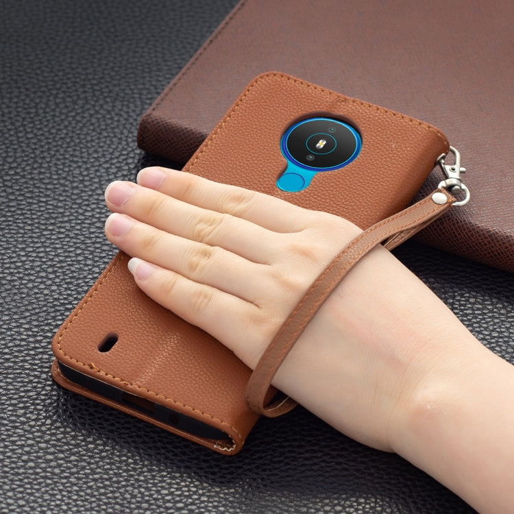 For Nokia 1.4 Litchi Texture Pure Color Horizontal Flip Leather Case with Holder & Card Slots & Wallet & Lanyard