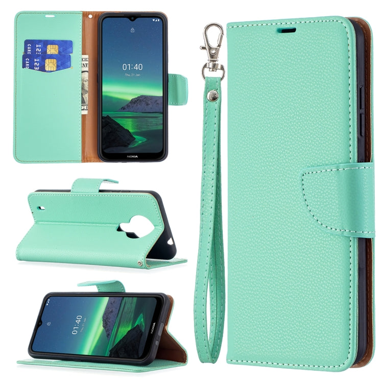 For Nokia 1.4 Litchi Texture Pure Color Horizontal Flip Leather Case with Holder & Card Slots & Wallet & Lanyard