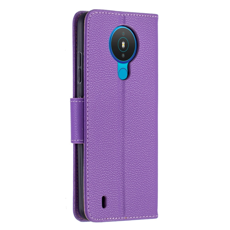 For Nokia 1.4 Litchi Texture Pure Color Horizontal Flip Leather Case with Holder & Card Slots & Wallet & Lanyard