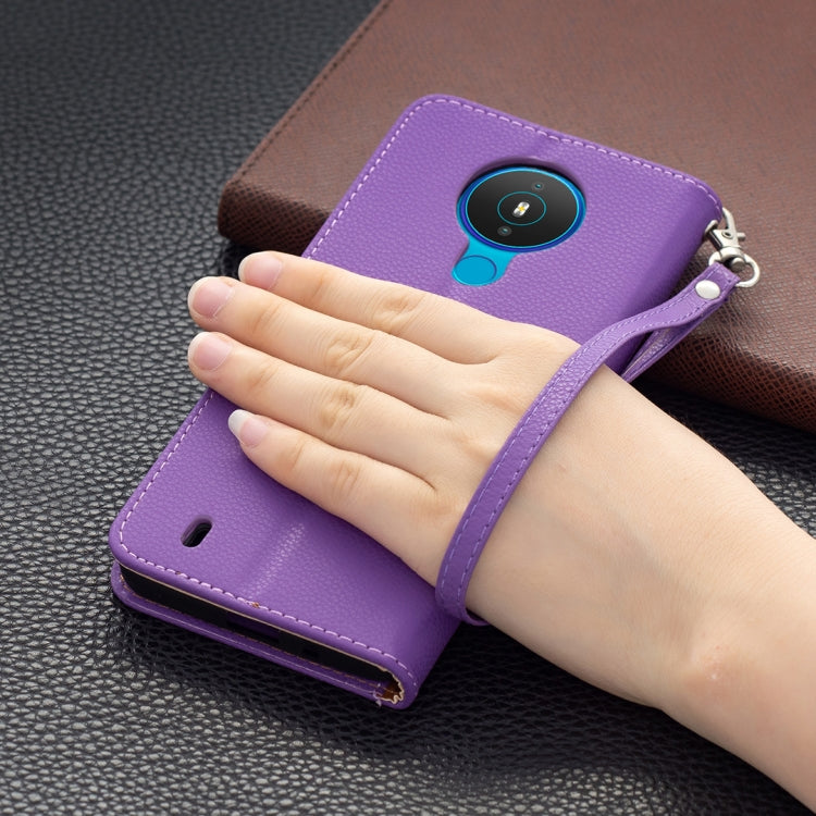 For Nokia 1.4 Litchi Texture Pure Color Horizontal Flip Leather Case with Holder & Card Slots & Wallet & Lanyard
