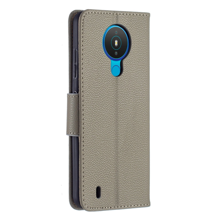 For Nokia 1.4 Litchi Texture Pure Color Horizontal Flip Leather Case with Holder & Card Slots & Wallet & Lanyard