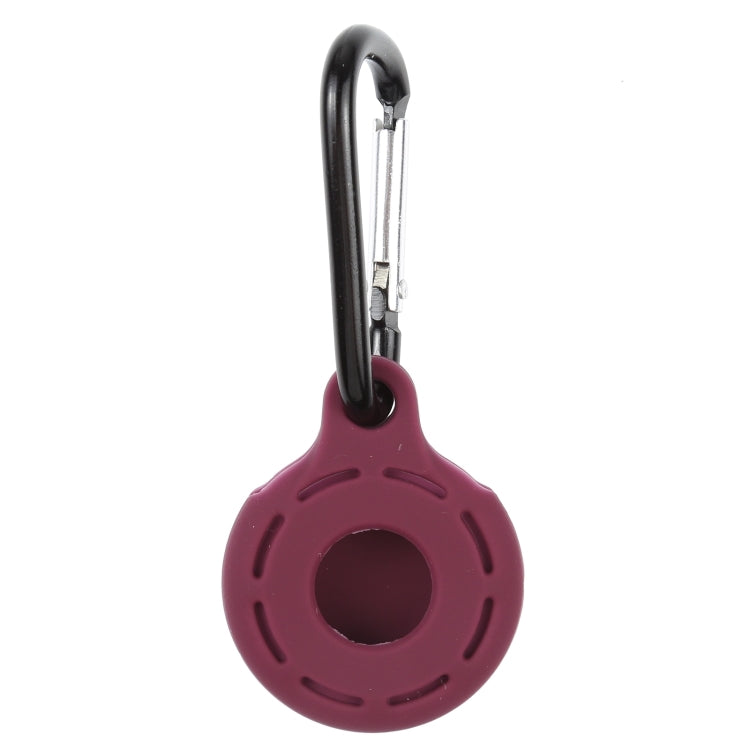Silica Gel Hollow Out Anti-scratch Shockproof Protective Cover Soft Case with Keychain Ring Loop For AirTag