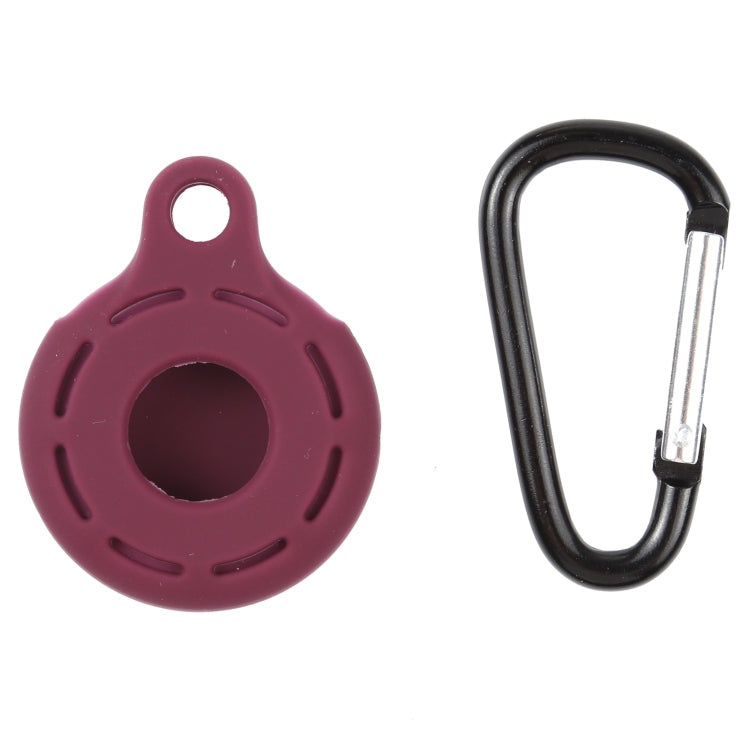 Silica Gel Hollow Out Anti-scratch Shockproof Protective Cover Soft Case with Keychain Ring Loop For AirTag