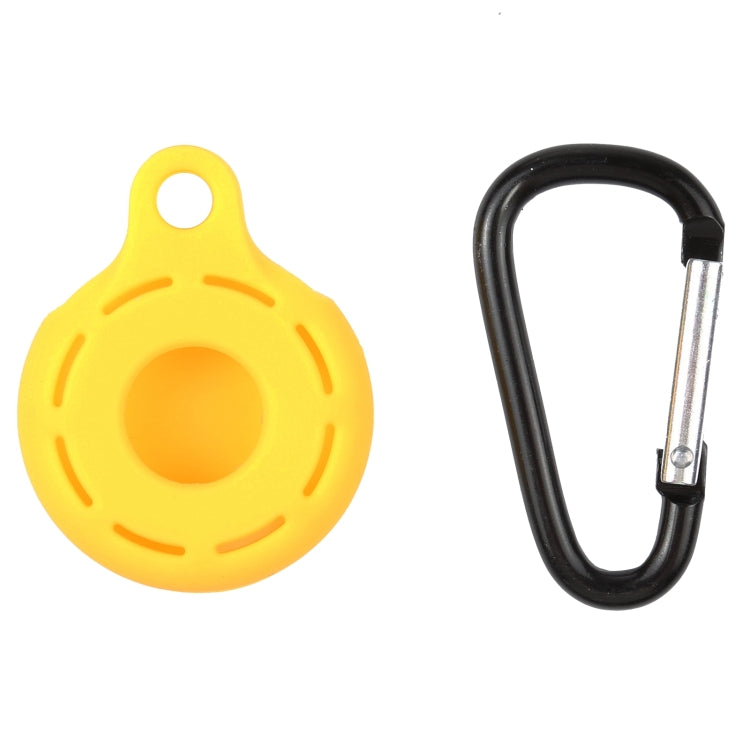 Silica Gel Hollow Out Anti-scratch Shockproof Protective Cover Soft Case with Keychain Ring Loop For AirTag