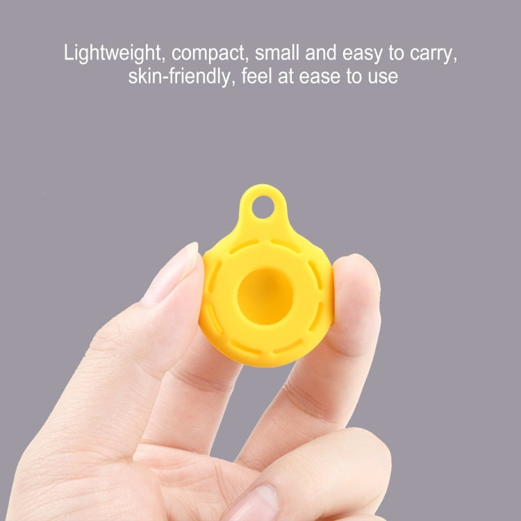 Silica Gel Hollow Out Anti-scratch Shockproof Protective Cover Soft Case with Keychain Ring Loop For AirTag