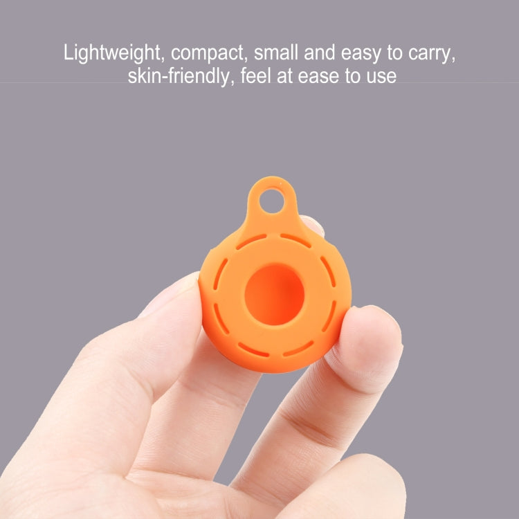 Silica Gel Hollow Out Anti-scratch Shockproof Protective Cover Soft Case with Keychain Ring Loop For AirTag