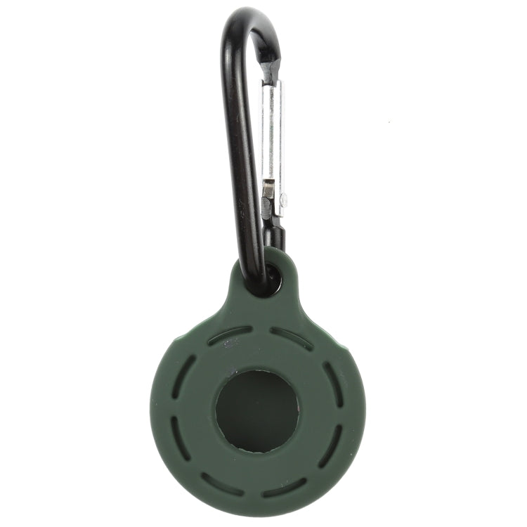 Silica Gel Hollow Out Anti-scratch Shockproof Protective Cover Soft Case with Keychain Ring Loop For AirTag