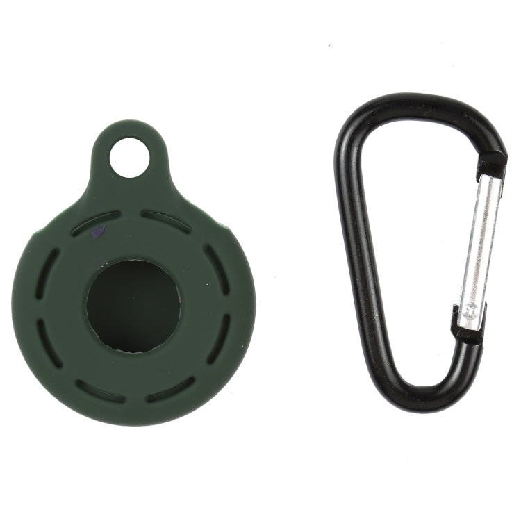 Silica Gel Hollow Out Anti-scratch Shockproof Protective Cover Soft Case with Keychain Ring Loop For AirTag