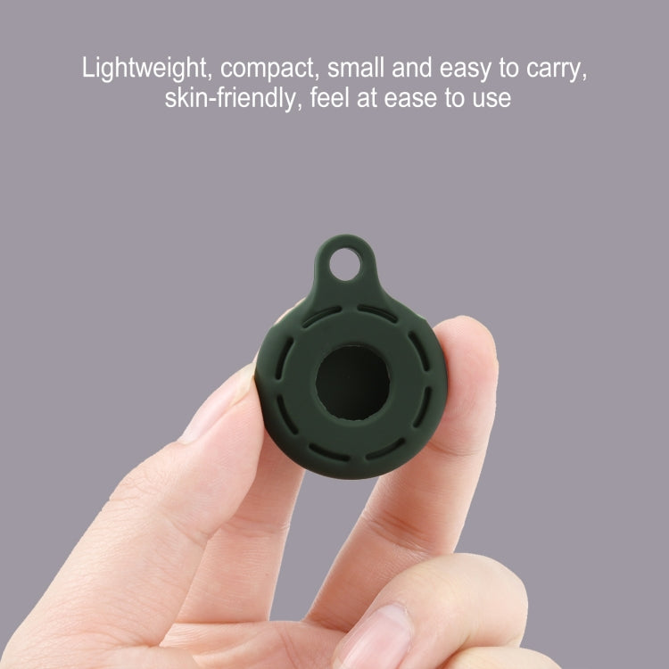 Silica Gel Hollow Out Anti-scratch Shockproof Protective Cover Soft Case with Keychain Ring Loop For AirTag