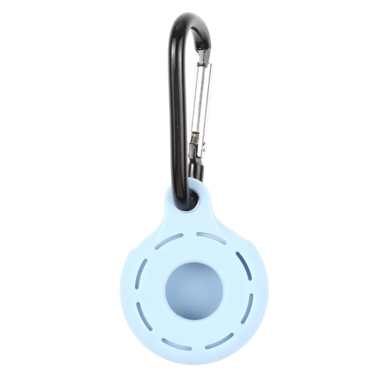 Silica Gel Hollow Out Anti-scratch Shockproof Protective Cover Soft Case with Keychain Ring Loop For AirTag