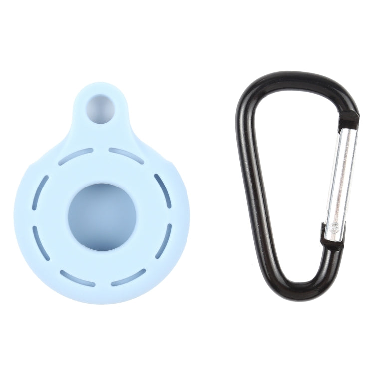 Silica Gel Hollow Out Anti-scratch Shockproof Protective Cover Soft Case with Keychain Ring Loop For AirTag