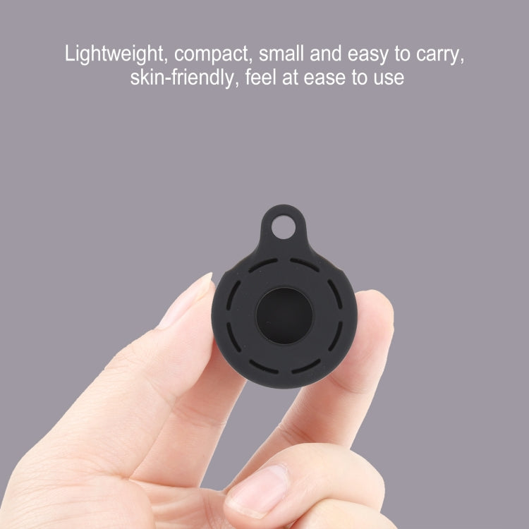 Silica Gel Hollow Out Anti-scratch Shockproof Protective Cover Soft Case with Keychain Ring Loop For AirTag