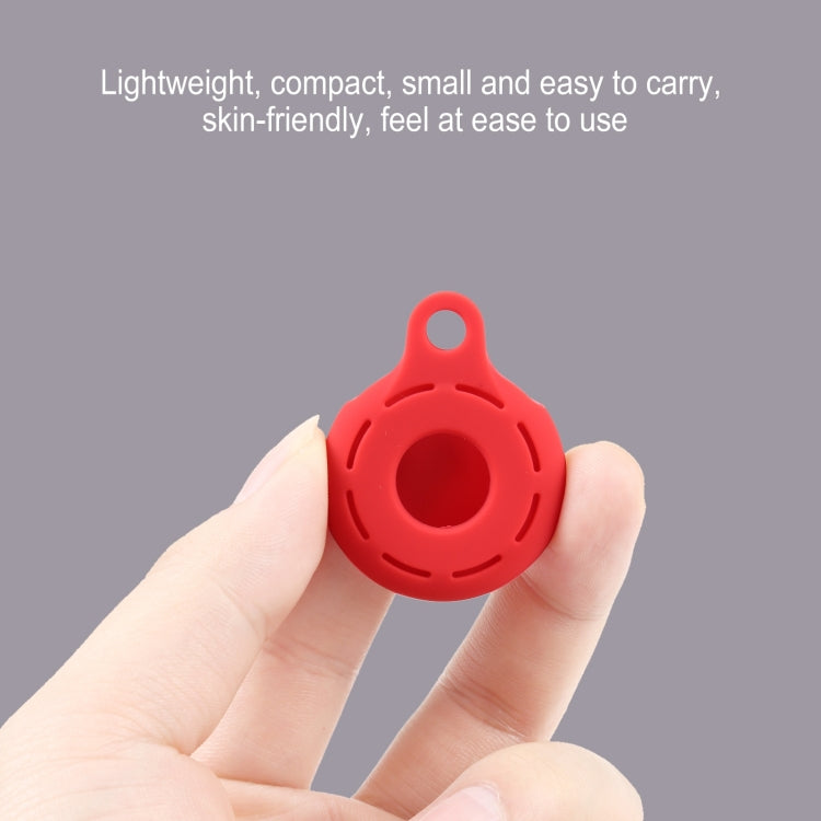 Silica Gel Hollow Out Anti-scratch Shockproof Protective Cover Soft Case with Keychain Ring Loop For AirTag