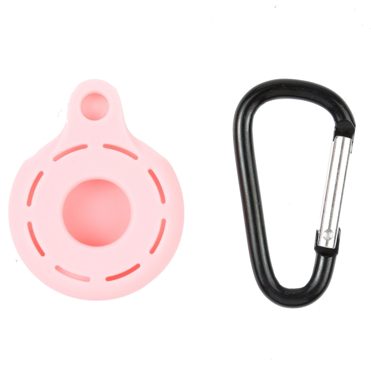 Silica Gel Hollow Out Anti-scratch Shockproof Protective Cover Soft Case with Keychain Ring Loop For AirTag