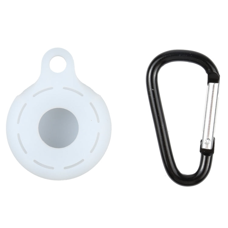 Silica Gel Hollow Out Anti-scratch Shockproof Protective Cover Soft Case with Keychain Ring Loop For AirTag