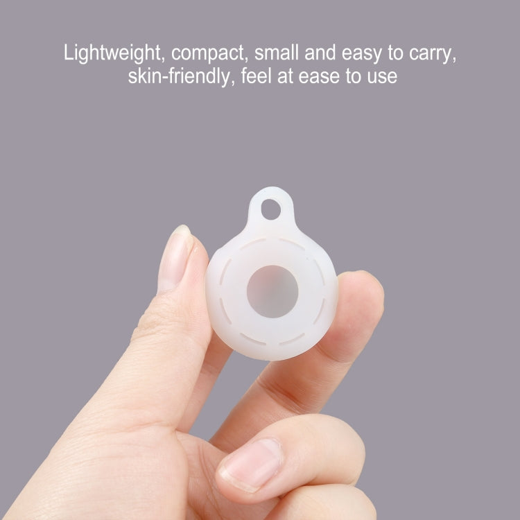 Silica Gel Hollow Out Anti-scratch Shockproof Protective Cover Soft Case with Keychain Ring Loop For AirTag