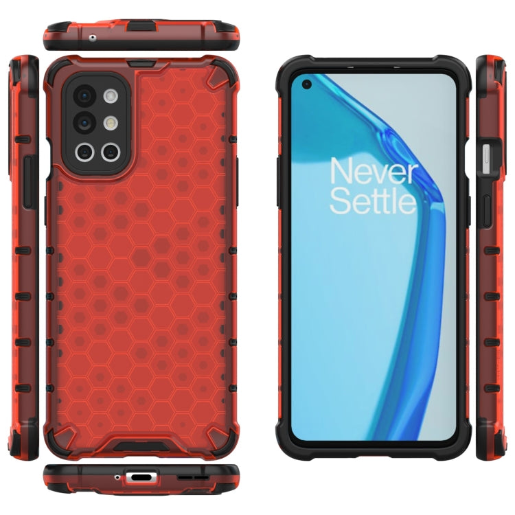 For OnePlus 9R Shockproof Honeycomb PC + TPU Case