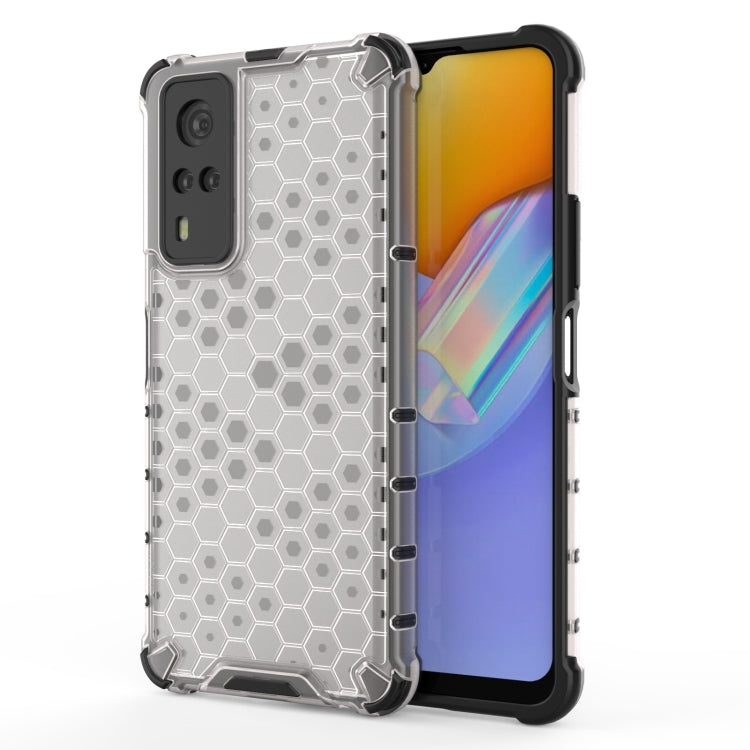 For vivo Y51 (2020 Indian Version) Shockproof Honeycomb PC + TPU Case