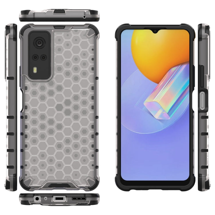For vivo Y51 (2020 Indian Version) Shockproof Honeycomb PC + TPU Case