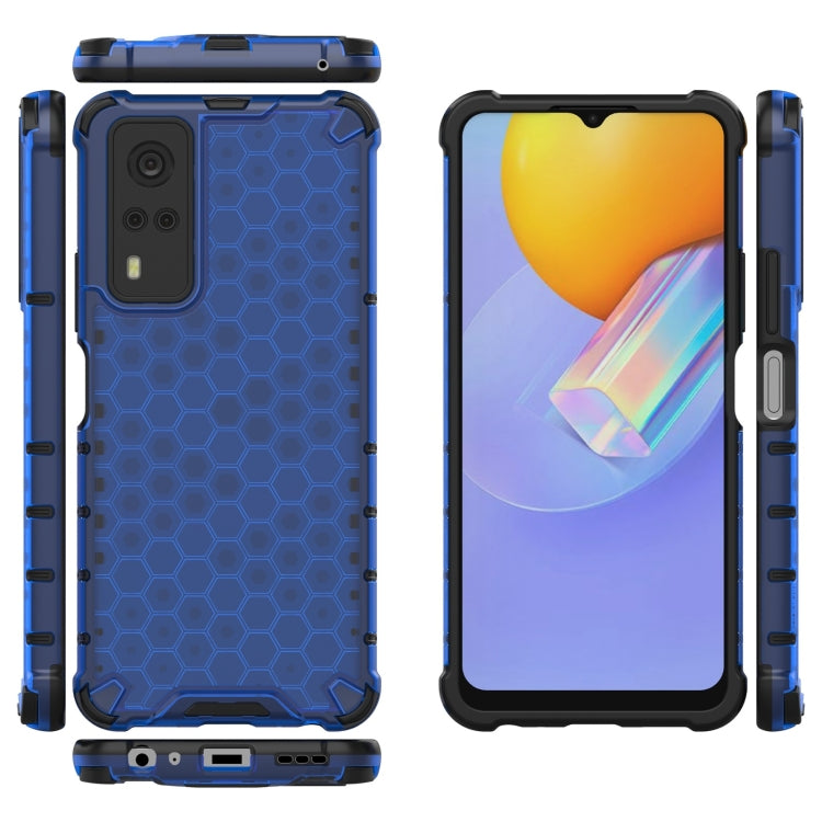 For vivo Y51 (2020 Indian Version) Shockproof Honeycomb PC + TPU Case