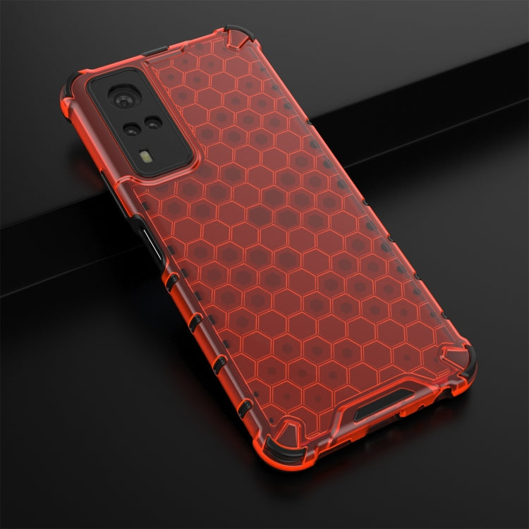 For vivo Y51 (2020 Indian Version) Shockproof Honeycomb PC + TPU Case