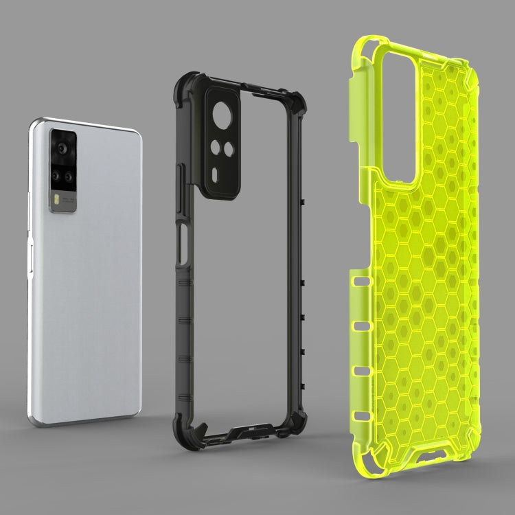 For vivo Y51 (2020 Indian Version) Shockproof Honeycomb PC + TPU Case