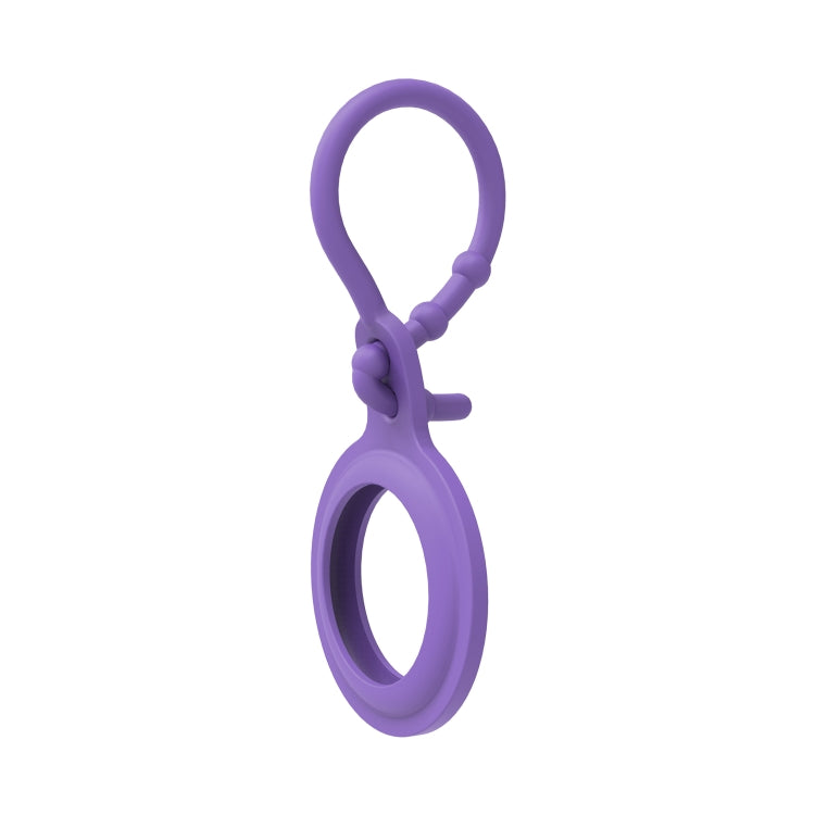 TPU Anti-scratch Shockproof Protective Cover Soft Case with Keychain Ring Loop For AirTag