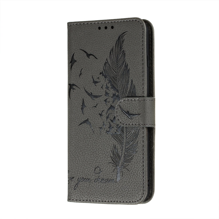 For Xiaomi Mi 11 Ultra Litchi Texture Feather Embossing Pattern Horizontal Flip Leather Case with Holder & Card Slots & Wallet & Photo Frame & Lanyard