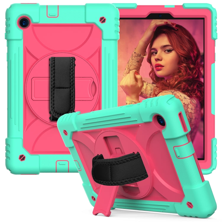 For Lenovo Tab M10 Plus 10.3 Shockproof PC + Silicone Combination Case with Holder & Hand Strap & Shoulder Strap