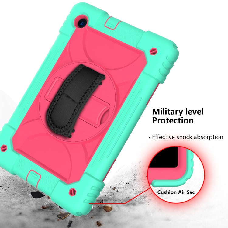 For Lenovo Tab M10 Plus 10.3 Shockproof PC + Silicone Combination Case with Holder & Hand Strap & Shoulder Strap