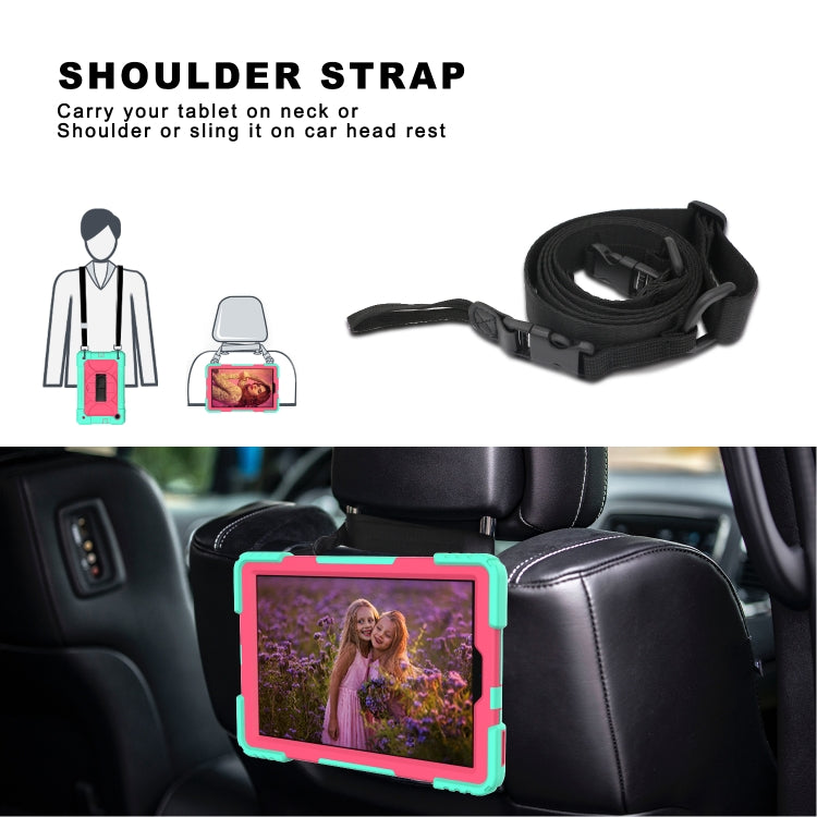 For Lenovo Tab M10 Plus 10.3 Shockproof PC + Silicone Combination Case with Holder & Hand Strap & Shoulder Strap