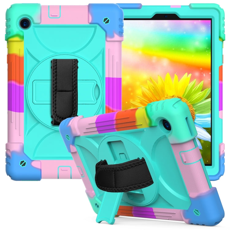 For Lenovo Tab M10 Plus 10.3 Shockproof PC + Silicone Combination Case with Holder & Hand Strap & Shoulder Strap