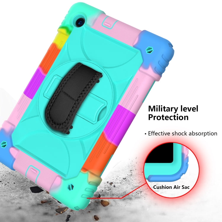 For Lenovo Tab M10 Plus 10.3 Shockproof PC + Silicone Combination Case with Holder & Hand Strap & Shoulder Strap