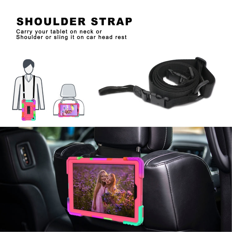 For Lenovo Tab M10 Plus 10.3 Shockproof PC + Silicone Combination Case with Holder & Hand Strap & Shoulder Strap