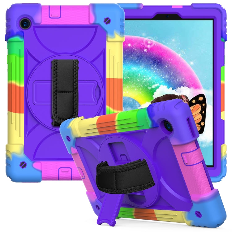 For Lenovo Tab M10 Plus 10.3 Shockproof PC + Silicone Combination Case with Holder & Hand Strap & Shoulder Strap