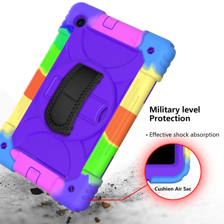 For Lenovo Tab M10 Plus 10.3 Shockproof PC + Silicone Combination Case with Holder & Hand Strap & Shoulder Strap