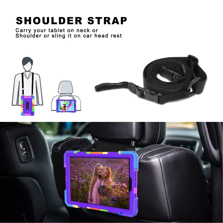 For Lenovo Tab M10 Plus 10.3 Shockproof PC + Silicone Combination Case with Holder & Hand Strap & Shoulder Strap