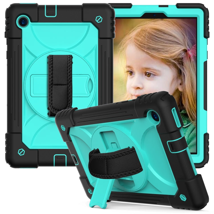 For Lenovo Tab M10 Plus 10.3 Shockproof PC + Silicone Combination Case with Holder & Hand Strap & Shoulder Strap