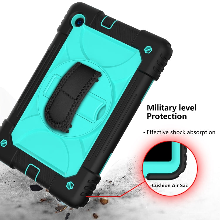 For Lenovo Tab M10 Plus 10.3 Shockproof PC + Silicone Combination Case with Holder & Hand Strap & Shoulder Strap