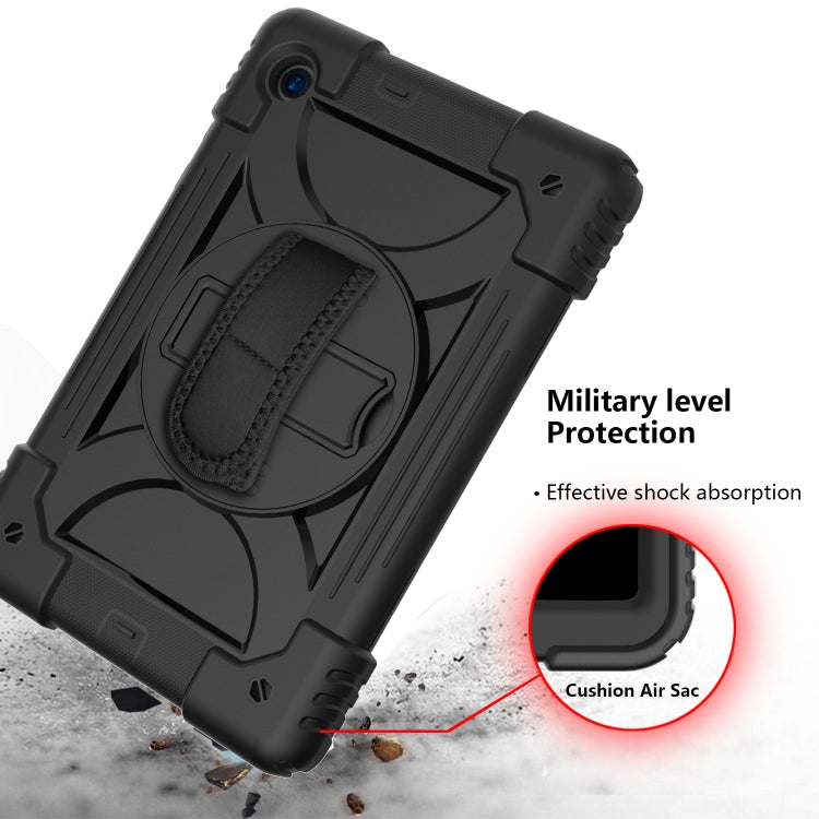 For Lenovo Tab M10 Plus 10.3 Shockproof PC + Silicone Combination Case with Holder & Hand Strap & Shoulder Strap