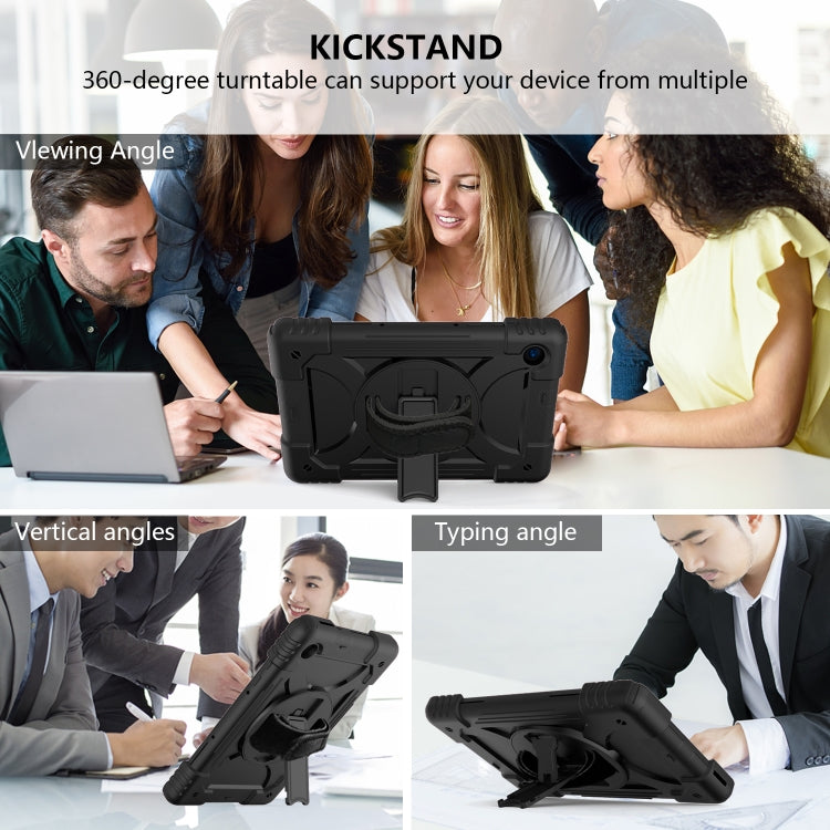 For Lenovo Tab M10 Plus 10.3 Shockproof PC + Silicone Combination Case with Holder & Hand Strap & Shoulder Strap