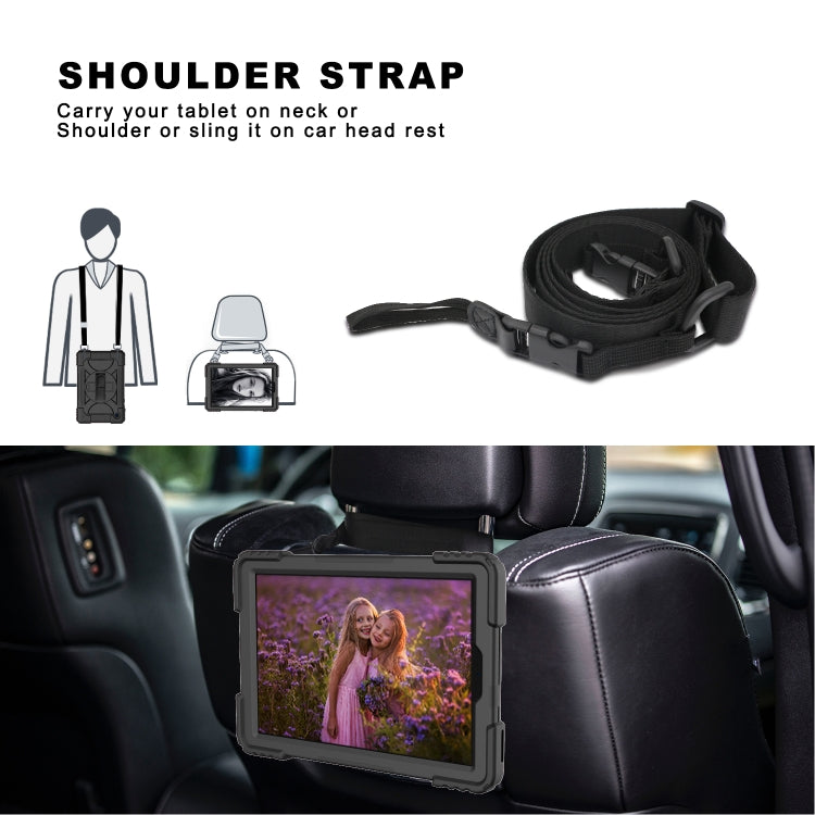 For Lenovo Tab M10 Plus 10.3 Shockproof PC + Silicone Combination Case with Holder & Hand Strap & Shoulder Strap